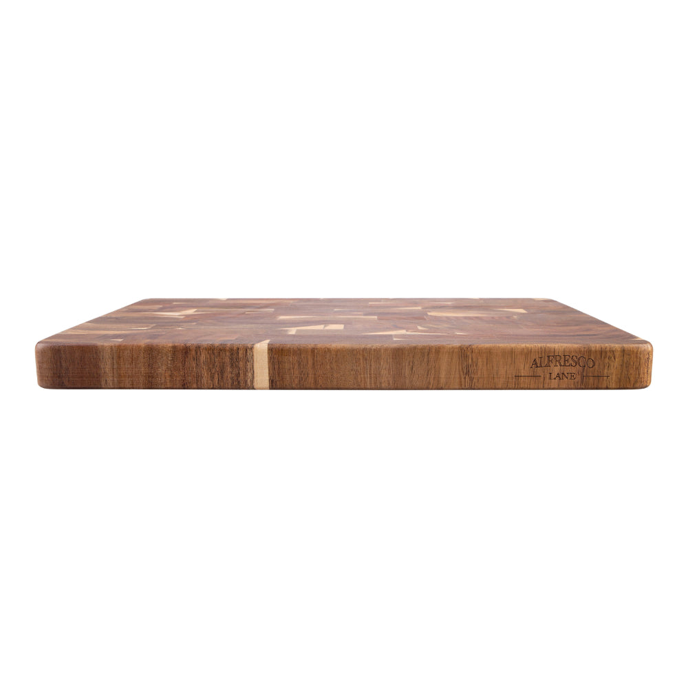 Alfresco Lane Acacia Wood End Grain Cutting Board 40 x 30 x 3cm