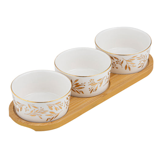 Ladelle Comet 4 Piece Bowl & Tray Set