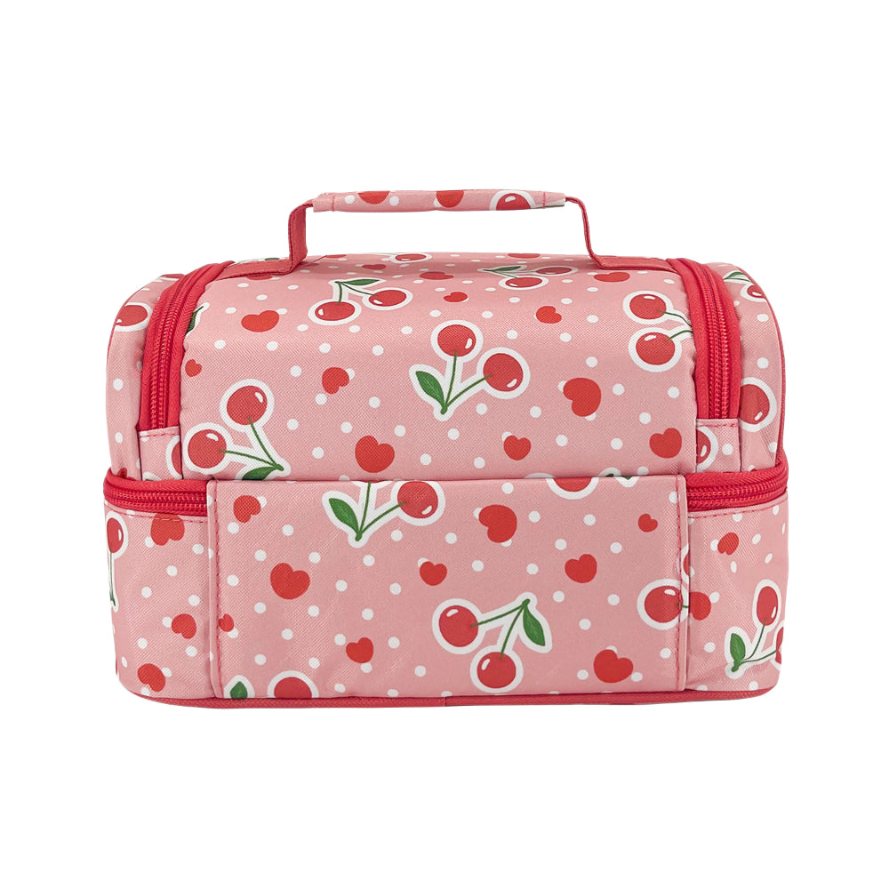 Sachi 'Style 235' Insulated Double Decker Lunch Bag Cherry Crush