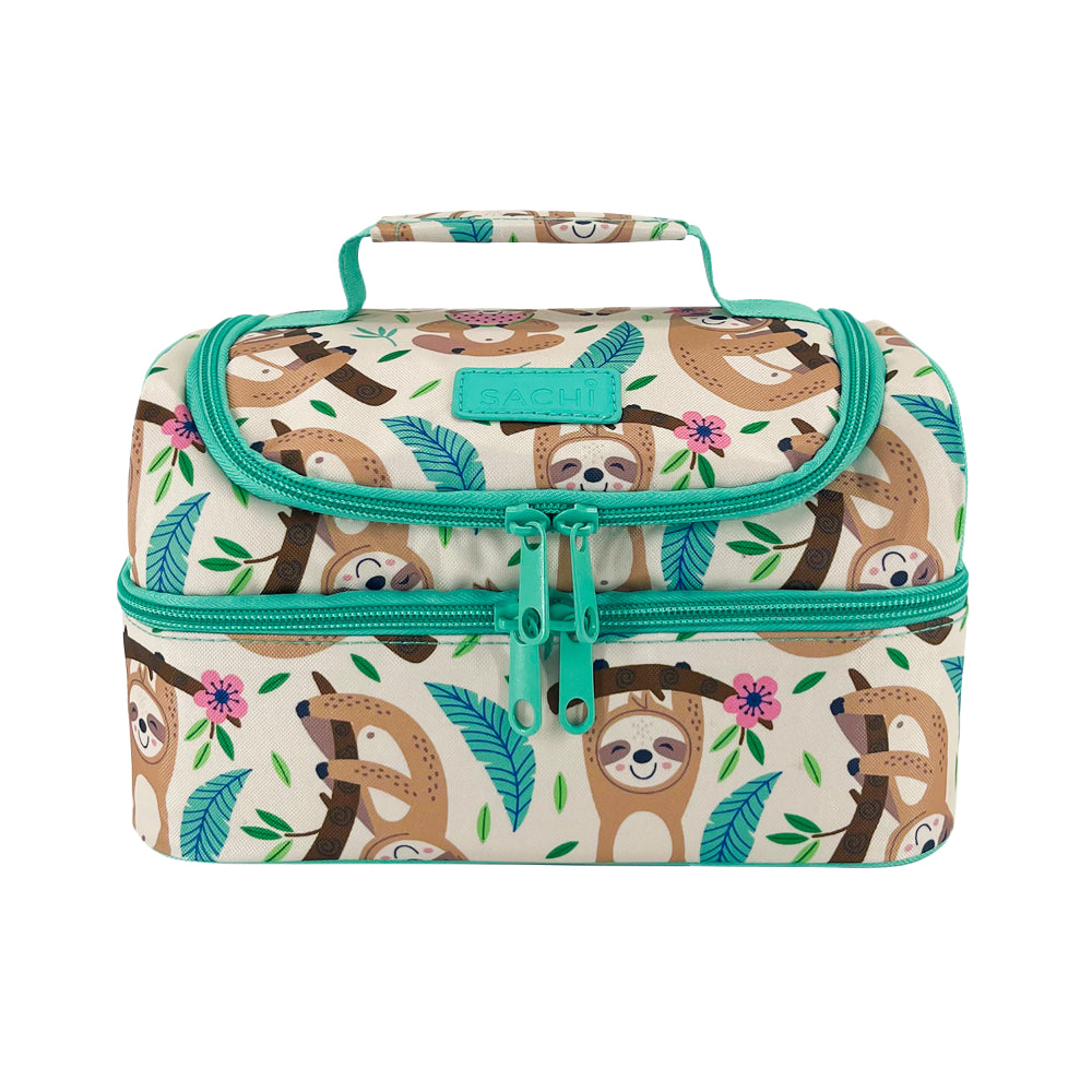Sachi 'Style 235' Insulated Double Decker Lunch Bag Sleepy Sloths