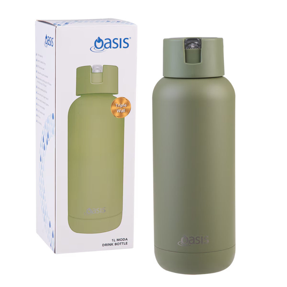 Oasis Moda Triple Wall Insulated Drink Bottle 1L