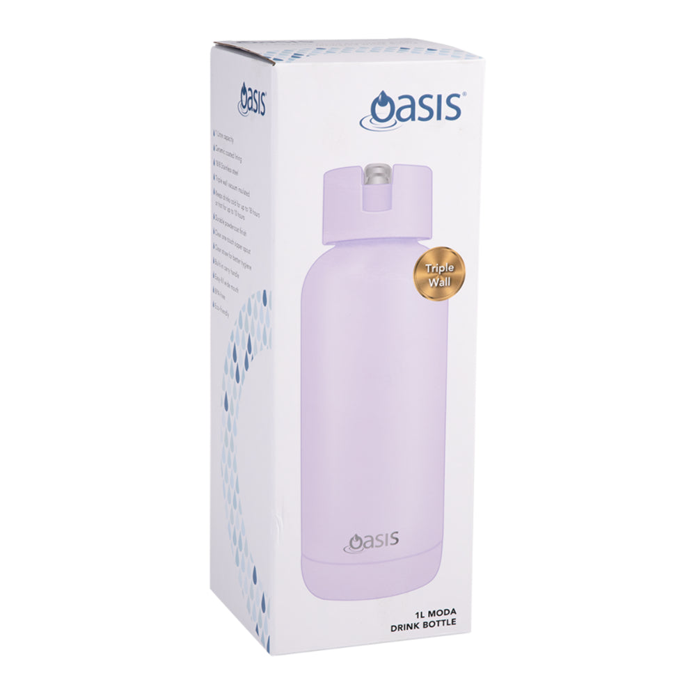 Oasis Moda Triple Wall Insulated Drink Bottle 1L