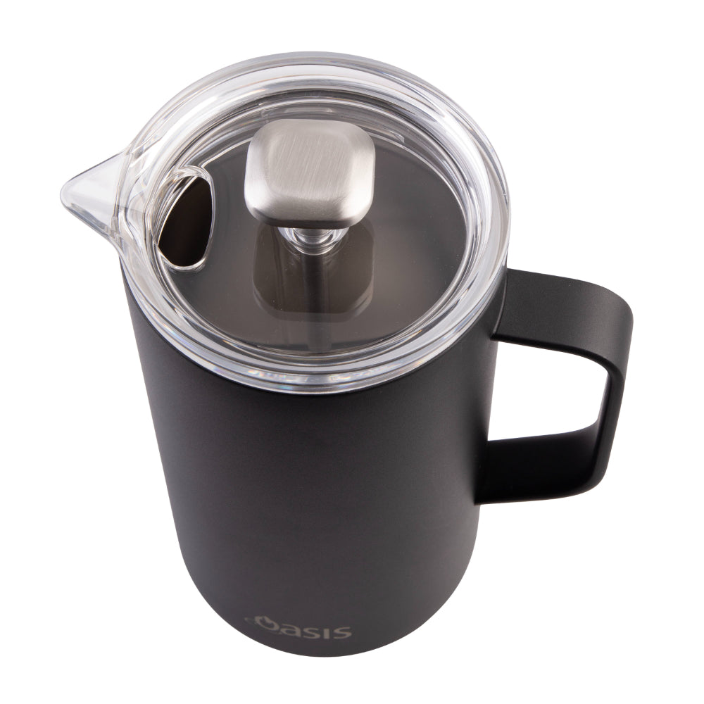 Oasis Stainless Steel Double Wall Insulated Coffee Press 8 Cup