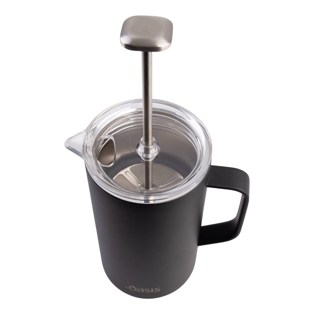 Oasis Stainless Steel Double Wall Insulated Coffee Press 8 Cup