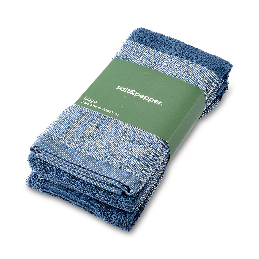 Salt & Pepper Logo Tea Towel Set of 2