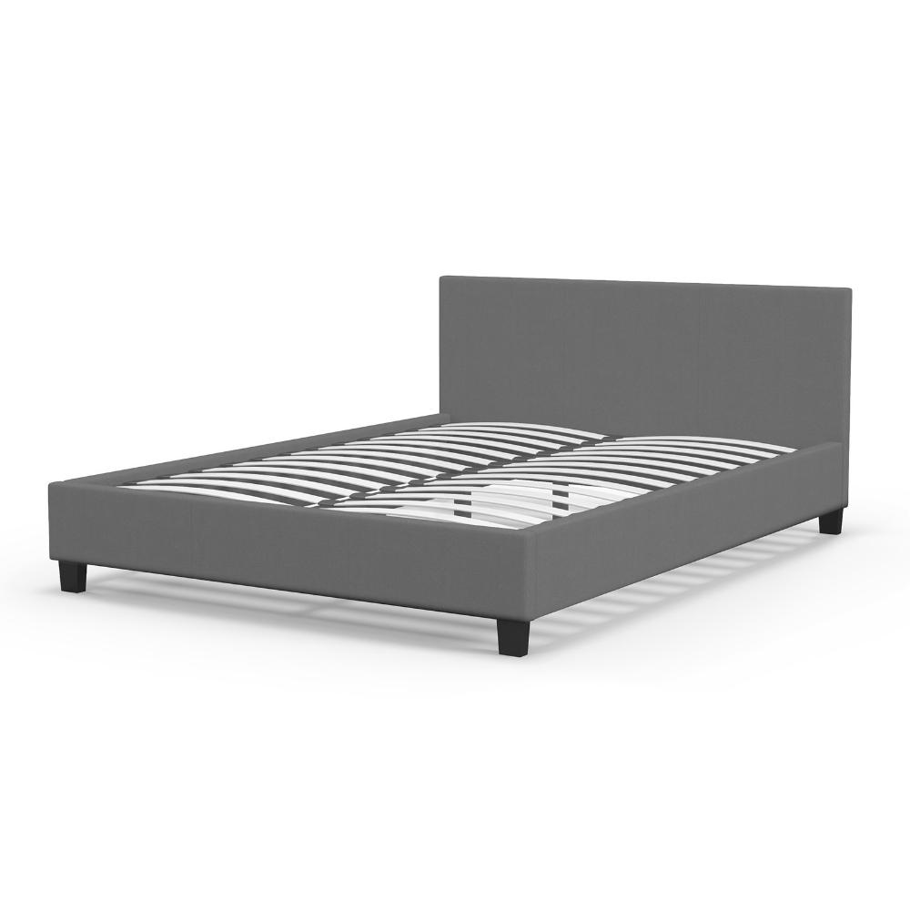 Milano Decor Sienna Luxury Bed With Headboard Grey - MyHouse