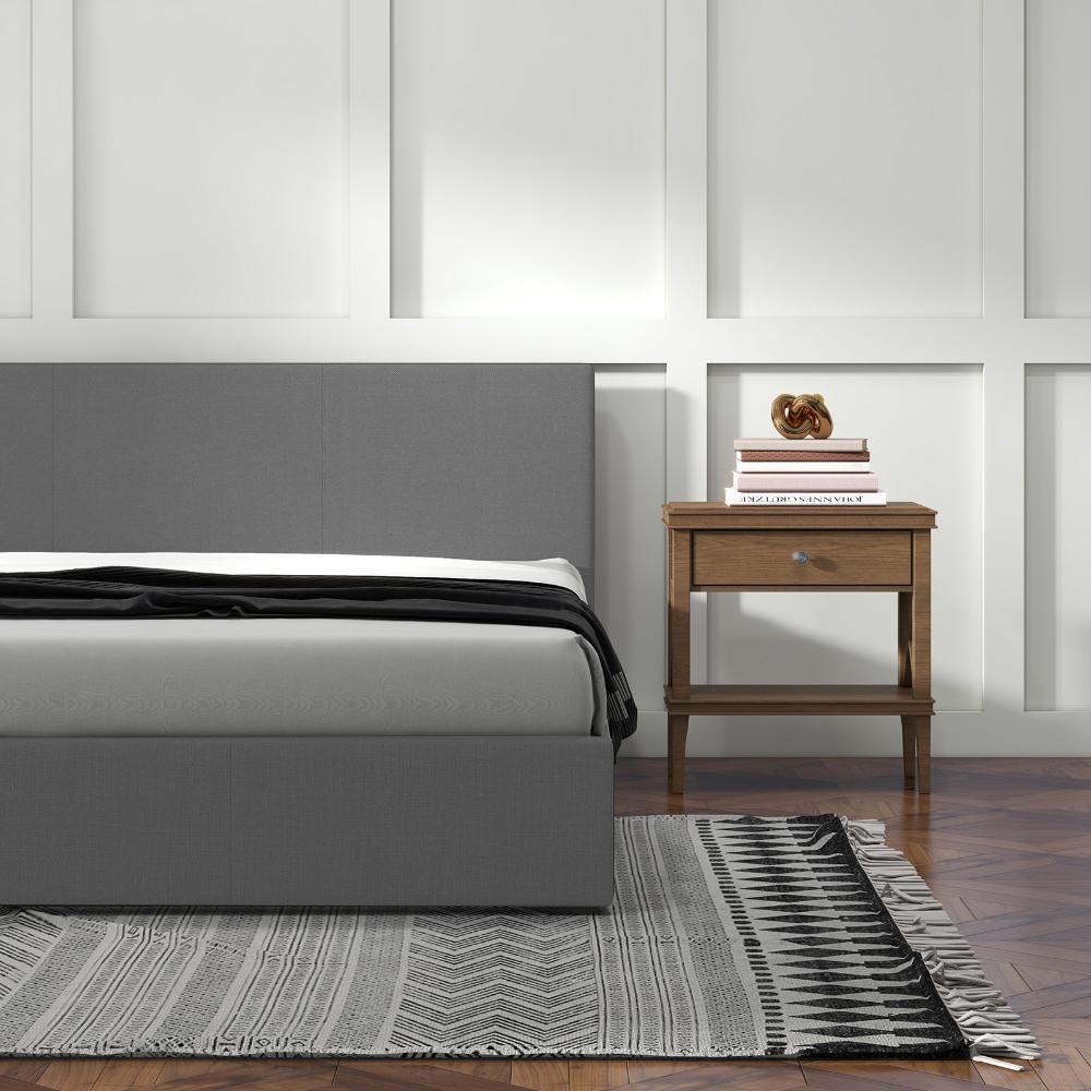Milano Decor Sienna Luxury Bed With Headboard Grey