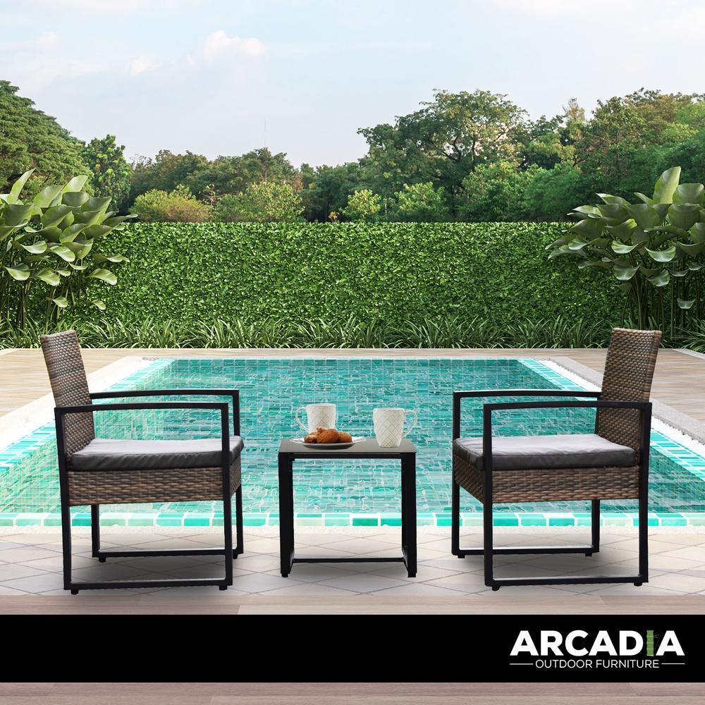 Arcadia Furniture Outdoor Wicker Rattan Patio Set