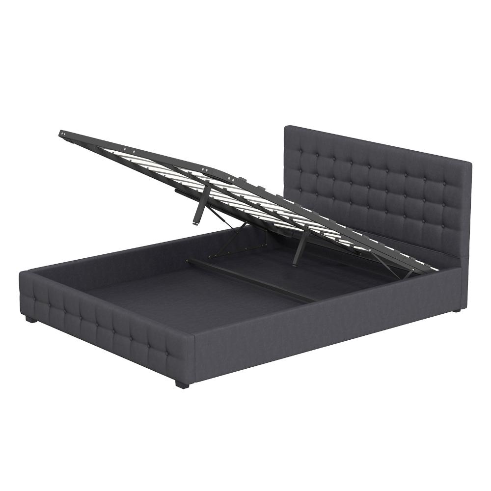 Milano Decor Eden Gas Lift Bed Charcoal - MyHouse