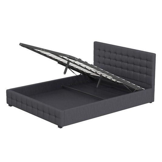 Milano Decor Eden Gas Lift Bed Charcoal - MyHouse