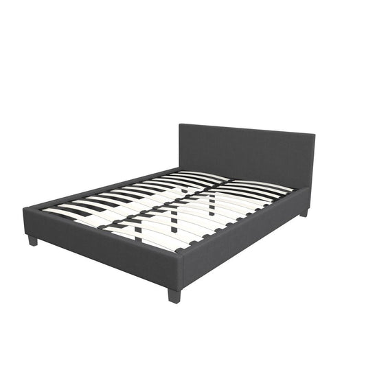 Milano Decor Sienna Luxury Bed With Headboard Charcoal - MyHouse