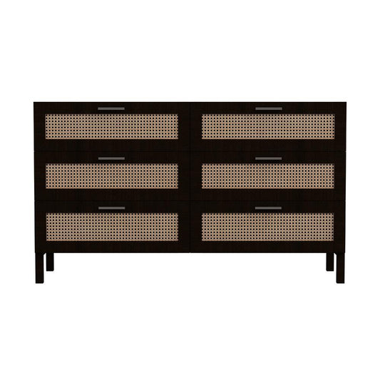 Casa Decor Tulum Black Rattan Chest Of Drawers - MyHouse