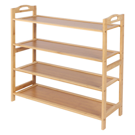 Casa Decor 4 Tier Bamboo Shoe Rack Oak - MyHouse