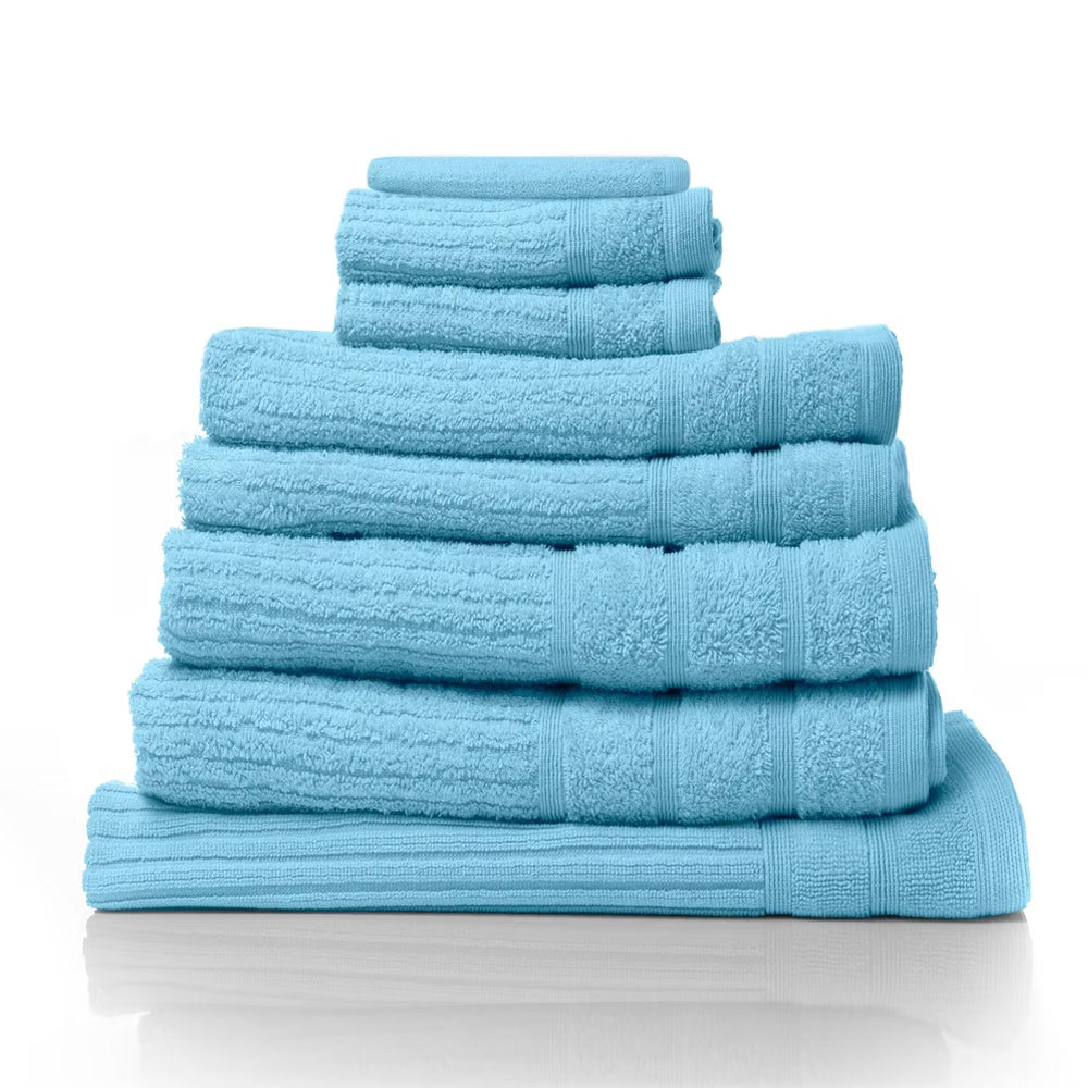 Royal Comfort Eden Egyptian Cotton 600GSM 8 Piece Towel Set