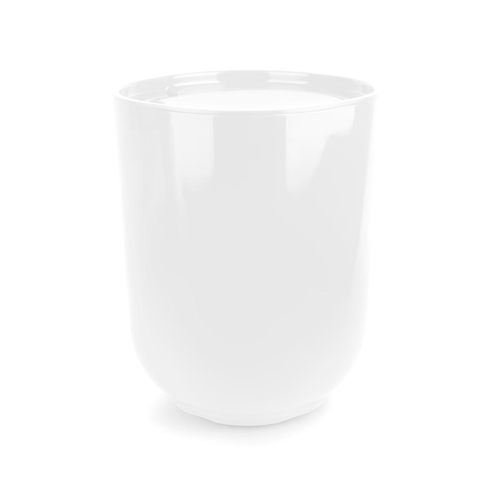 Umbra Step Waste Can With Lid White