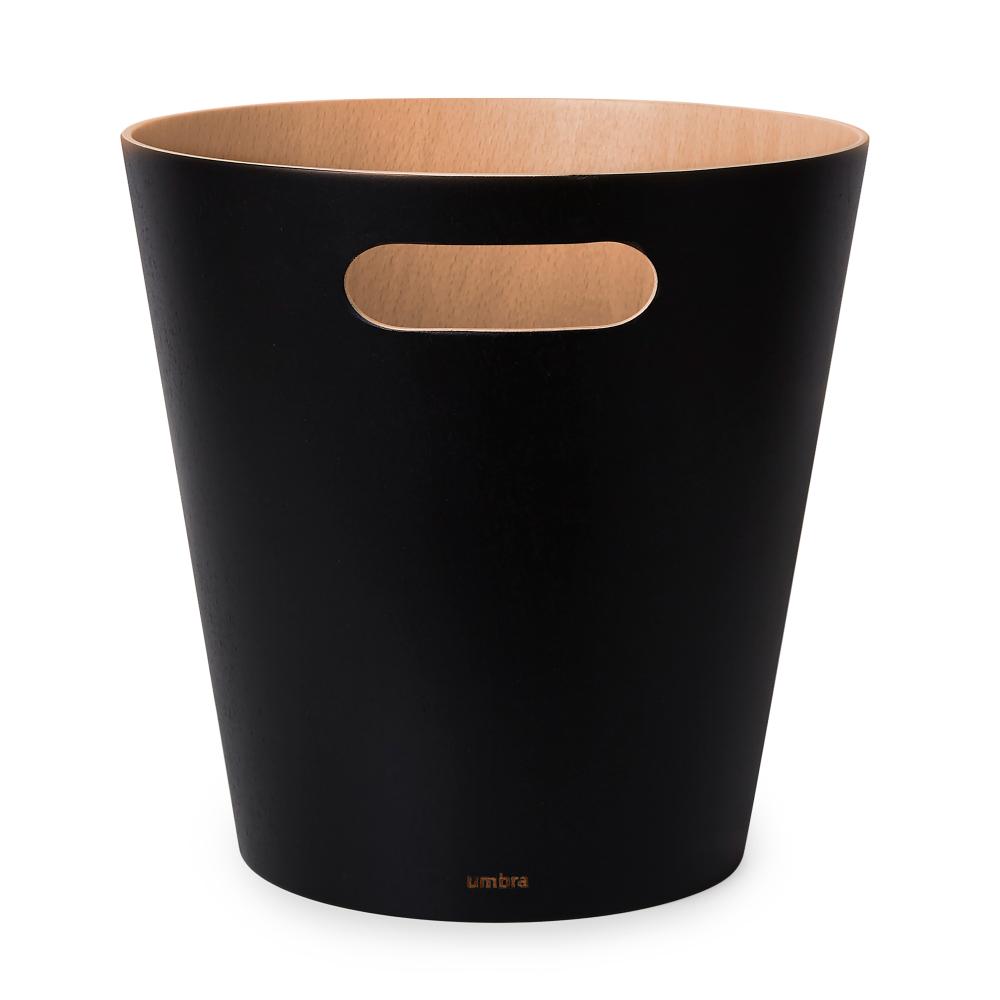 Umbra Woodrow Bin Black