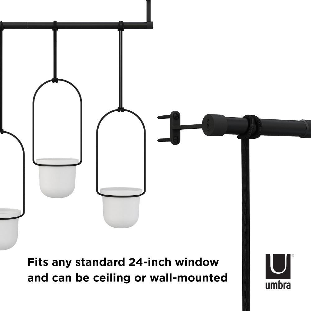 Umbra Triflora Hanging Planter White/Black