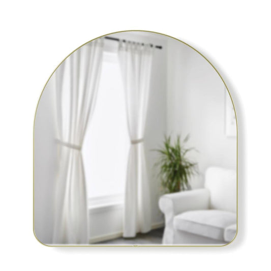 Umbra Hubba Arched Mirror Brass