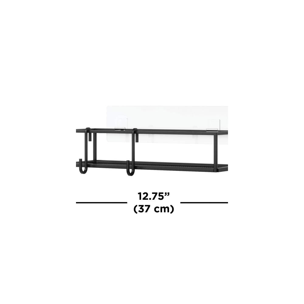Umbra Cubiko Set of 2 Shower Bin Black