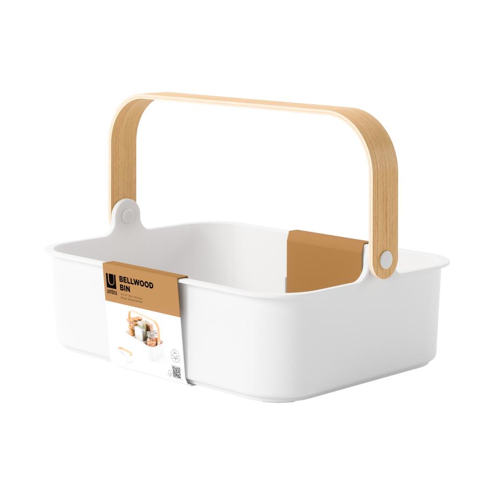 Umbra Bellwood Stackable Bin Large White/Natural