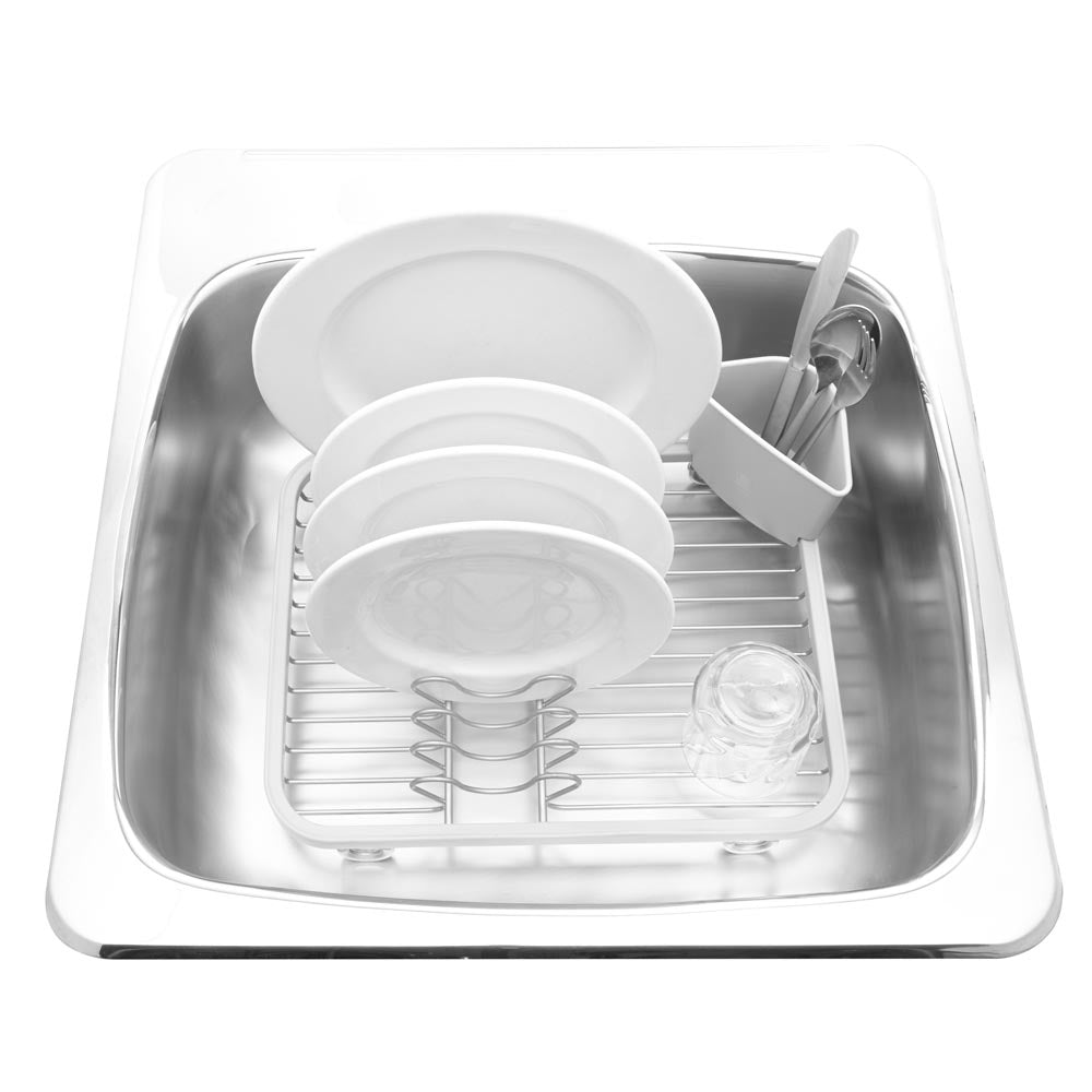 Umbra Sinkin Dish Rack White/Nickel