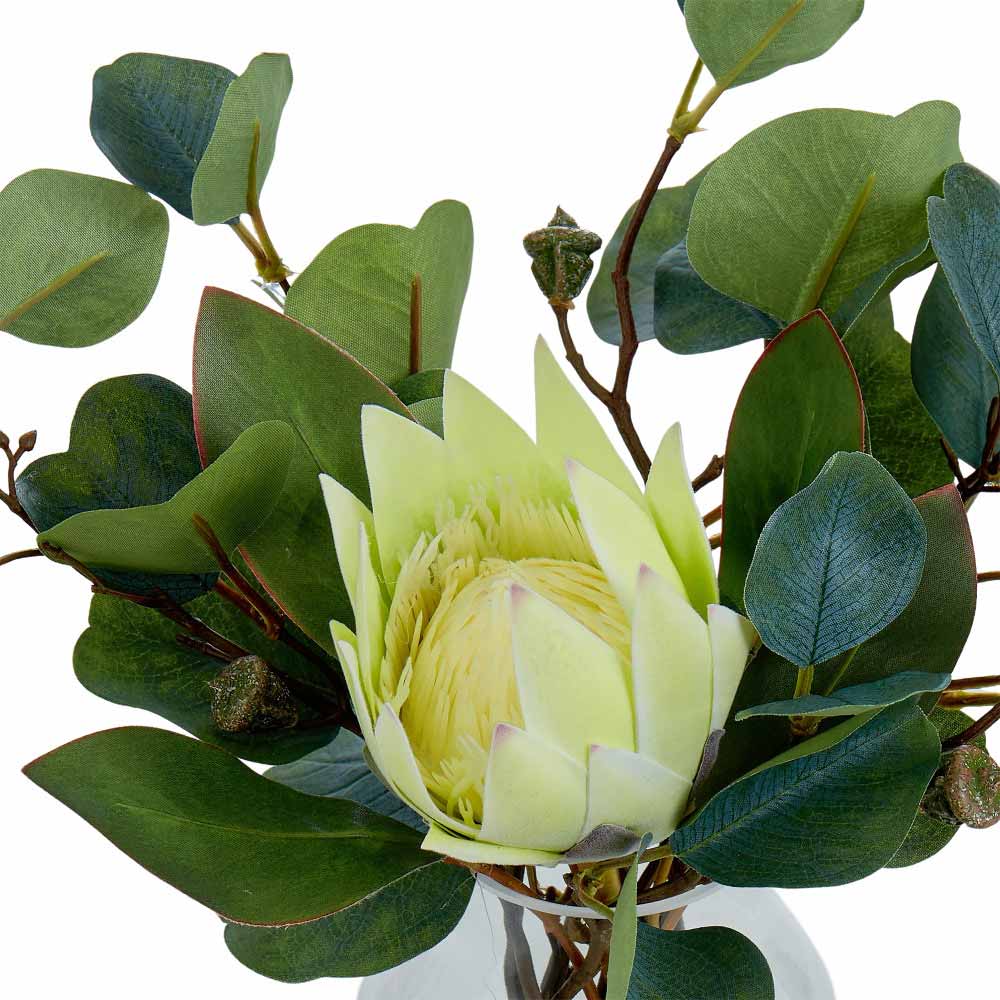 Rogue Protea Eucalyptus Mix-Adina Vase