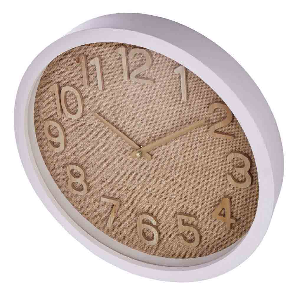 Amalfi Cunene Weave Wall Clock Brown