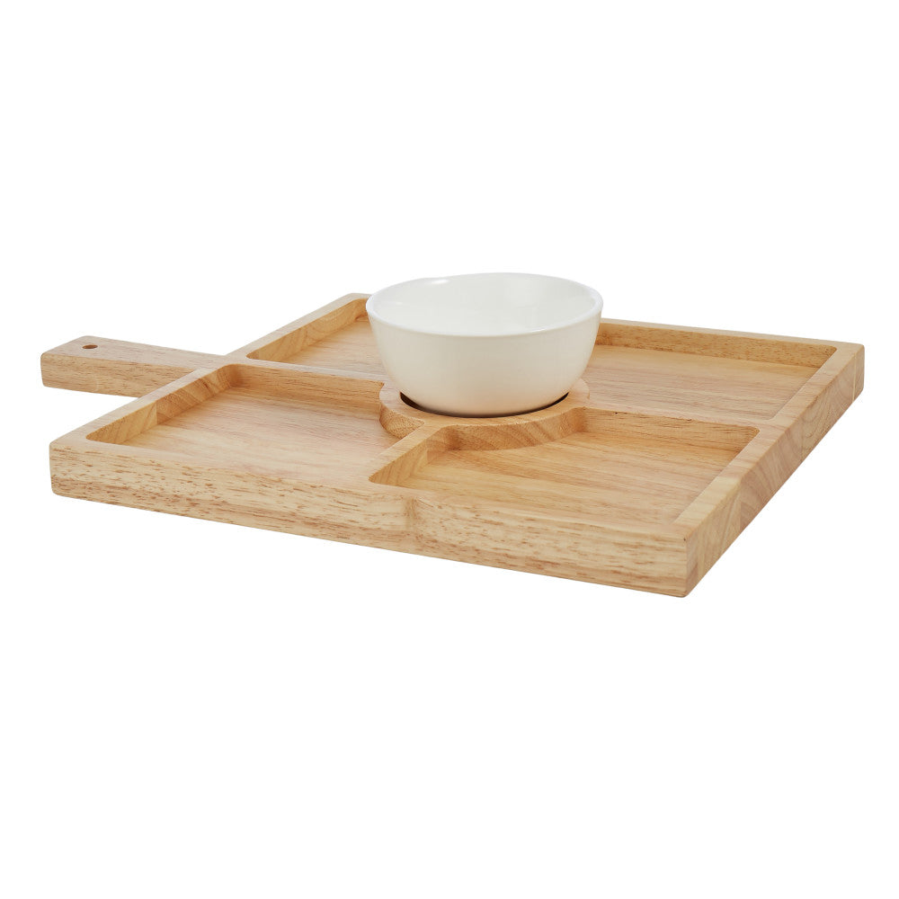 Davis & Waddell Serving Board With Ceramic Bowl