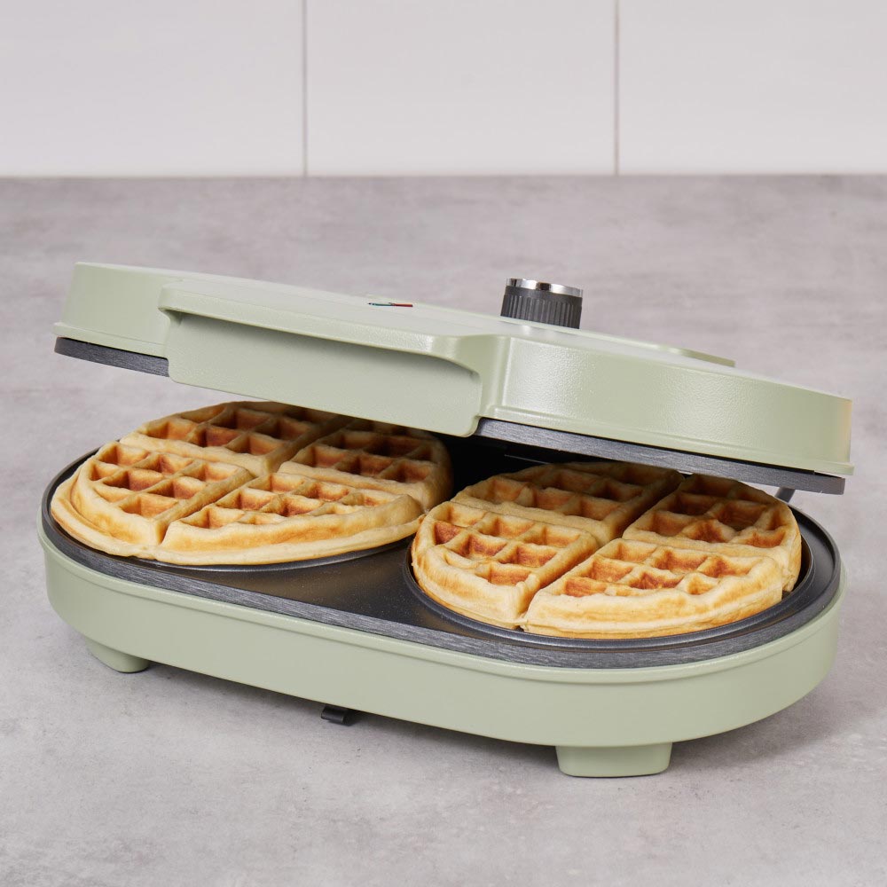 Davis & Waddell Electric Double Waffle Maker