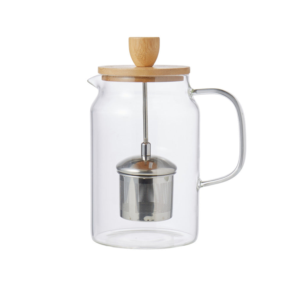 Leaf & Bean Naples Tea Pot with Bamboo Lid & Infuser