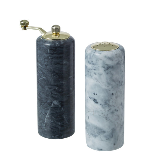 Davis & Waddell Nuvolo Marble Set of 2 Salt & Pepper Mill