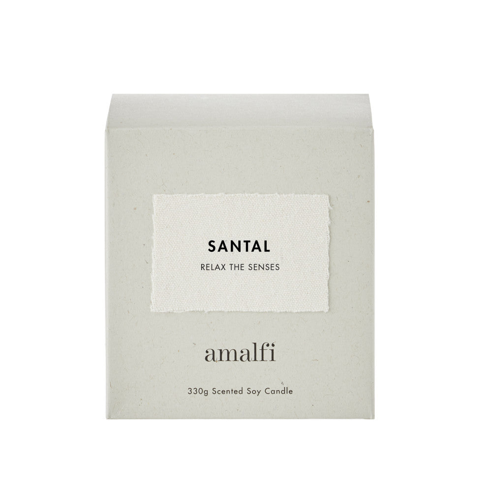 Amalfi Santal Scented Soy Wax Candle 330g