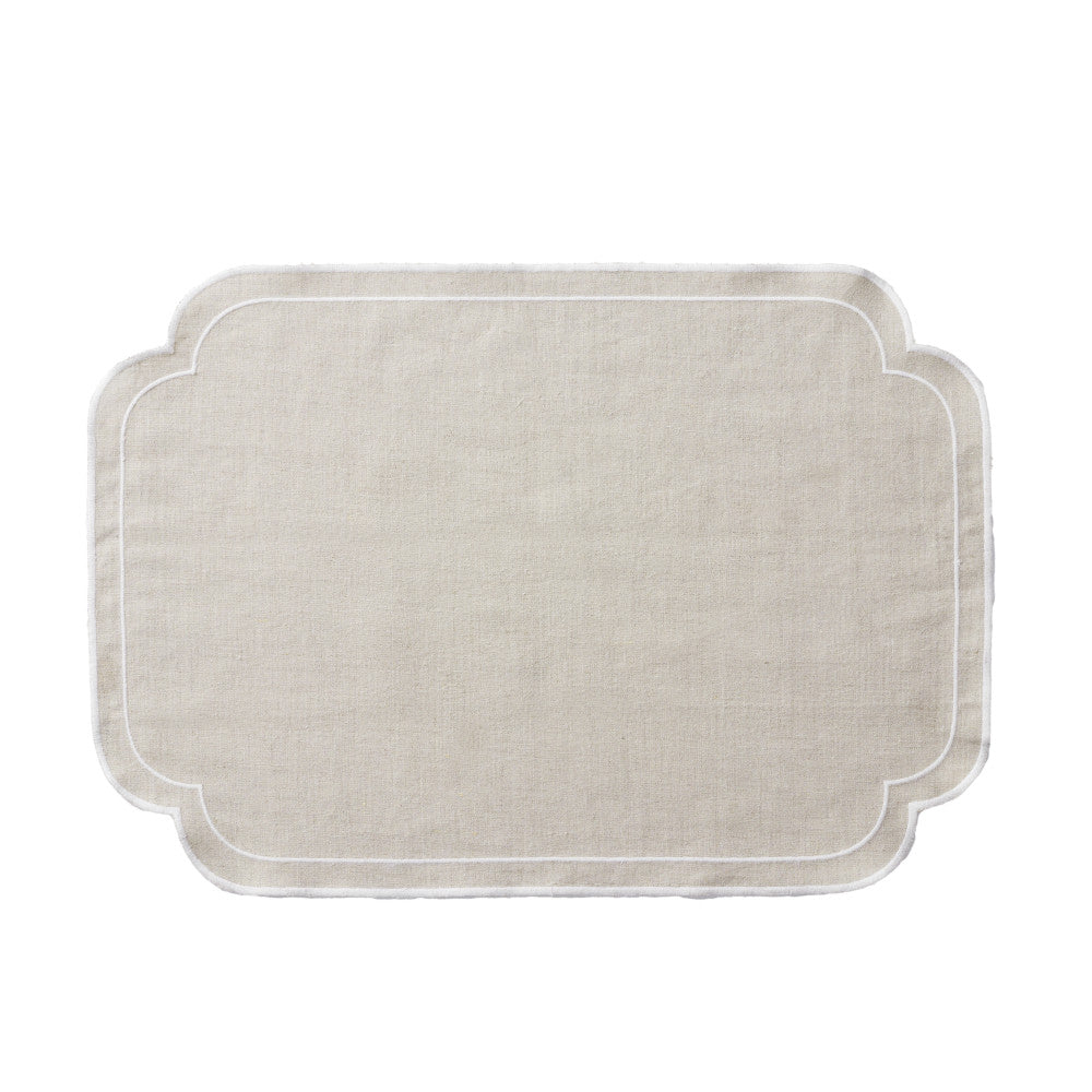 Society Home Set of 4 Chloe Liveable Linen Placemats