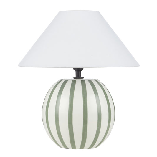 Emporium Arya Stripe Ceramic Table Lamp