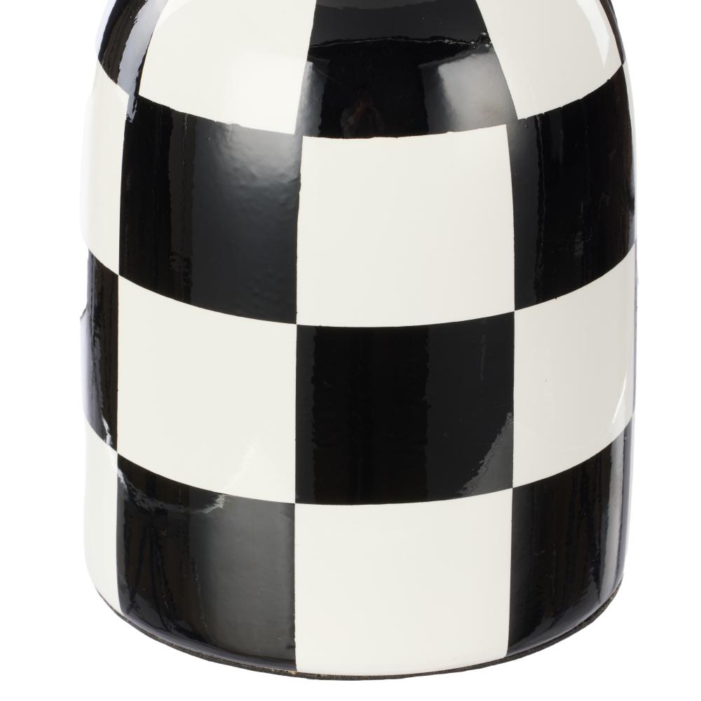 Black and White Check lamp- Emporium Archie Table Lamp - MyHouse