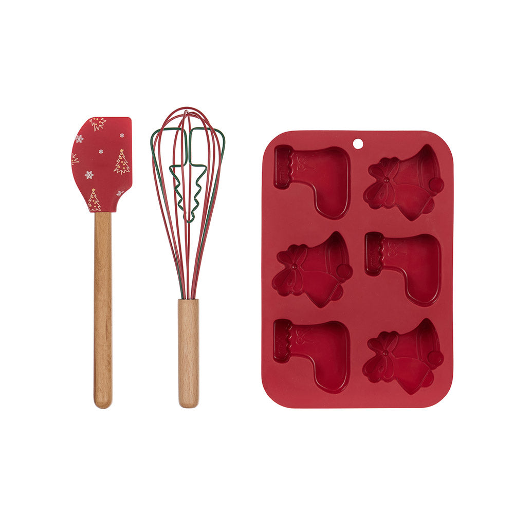 Davis & Waddell Christmas Cake Mould And Kitchen Utensils Gift Set - MyHouse