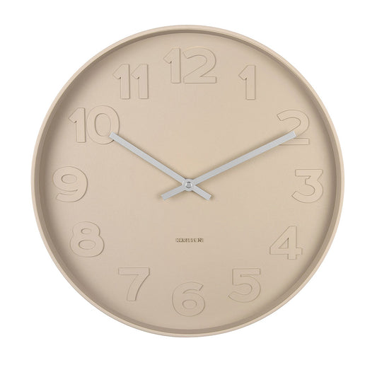 Karlsson Mr Brown Wall Clock Cream at MyHouse