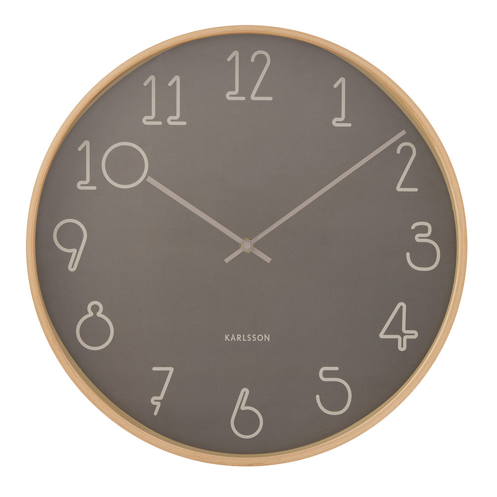 Karlsson Sencillo Wall Clock 40cm dark Grey at MyHouse