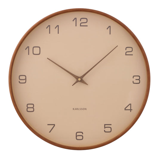 Karlsson Acento Wall Clock 40cm Sand Brown at MyHouse