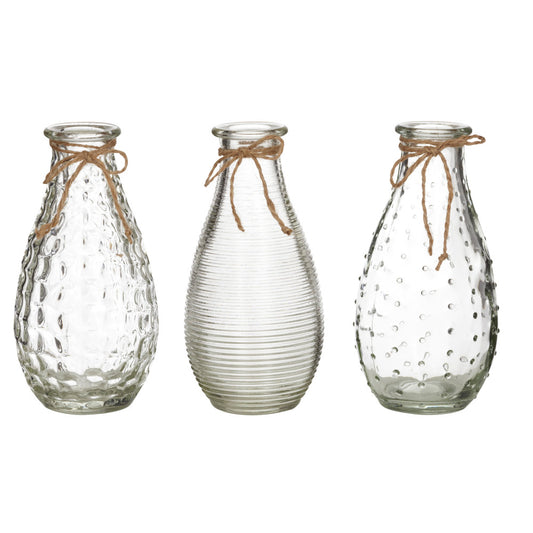 Emporium Set of 3 Sable Bottle Vases