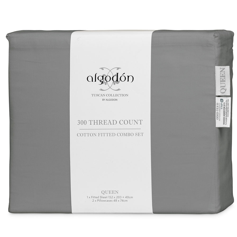 Algodon 300TC Cotton Fitted Combo Sheet Set