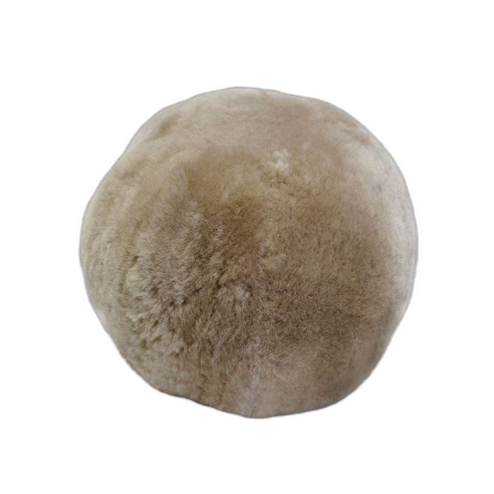 Fibre by Auskin Sheepskin Shorn Ball Cushion 28cm
