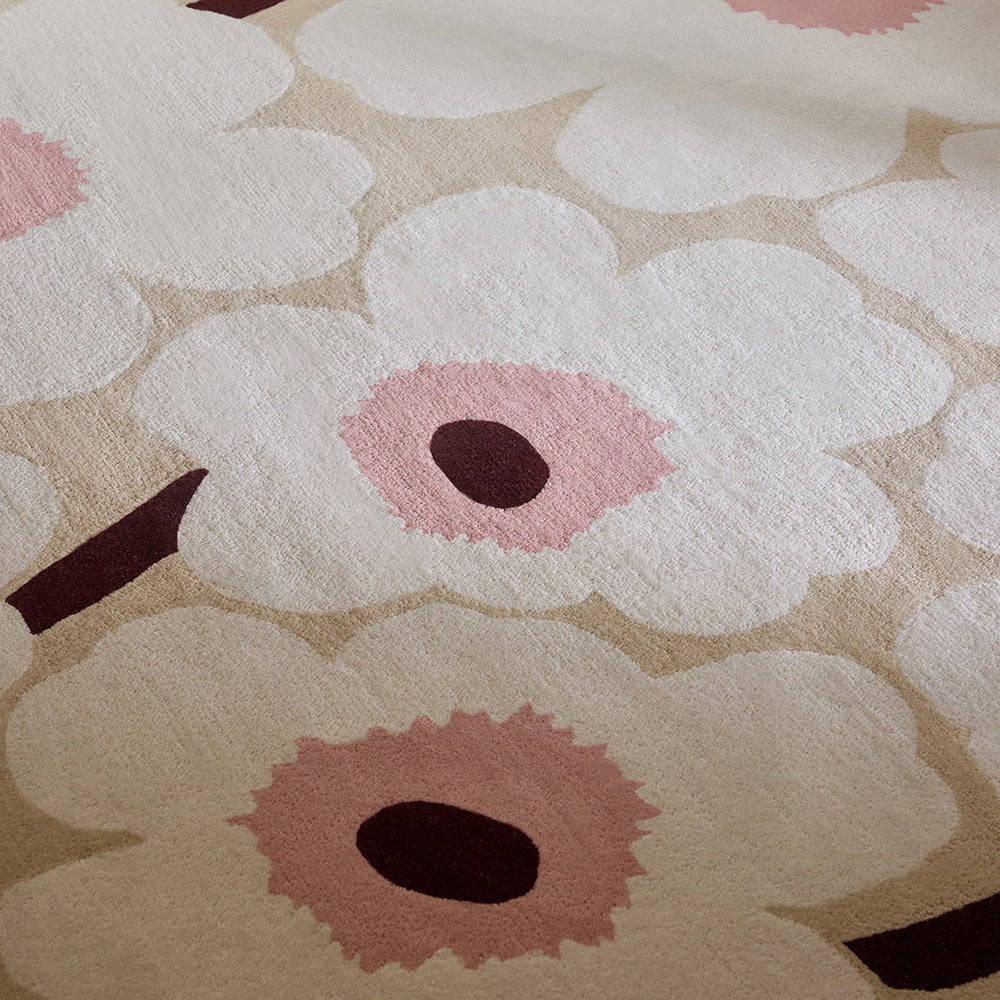 Marimekko Unikko Rug Beige Pink