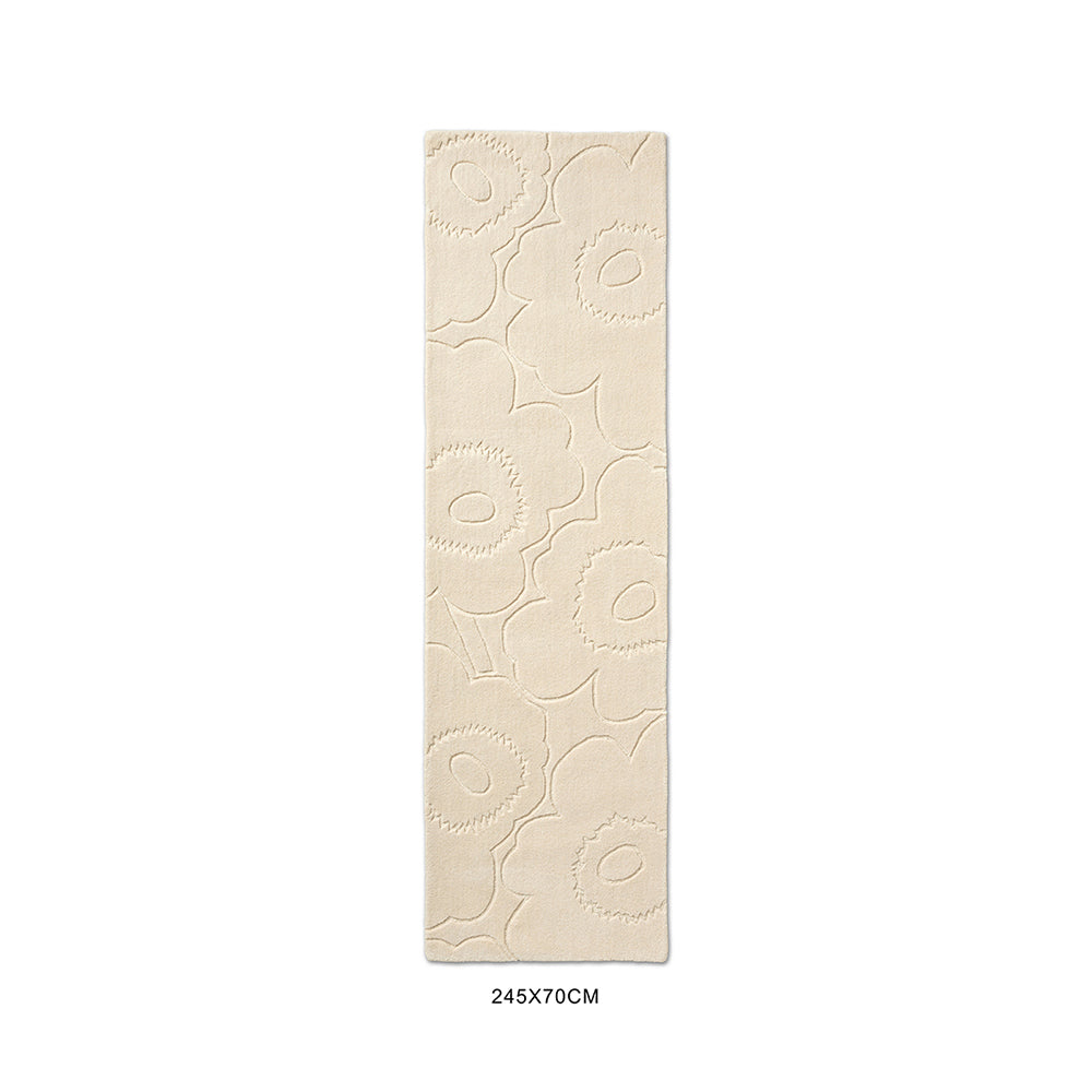 Marimekko Piirto Unikko Rug Natural White