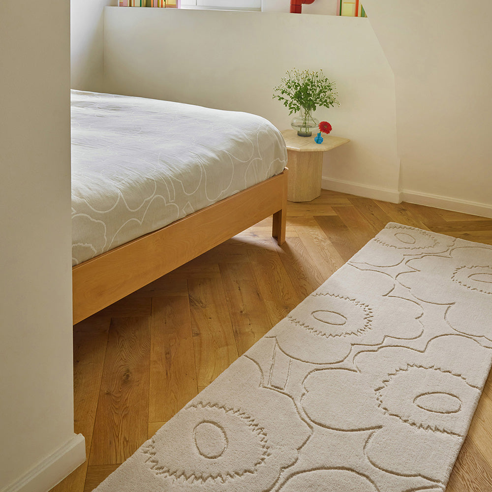 Marimekko Piirto Unikko Rug Natural White