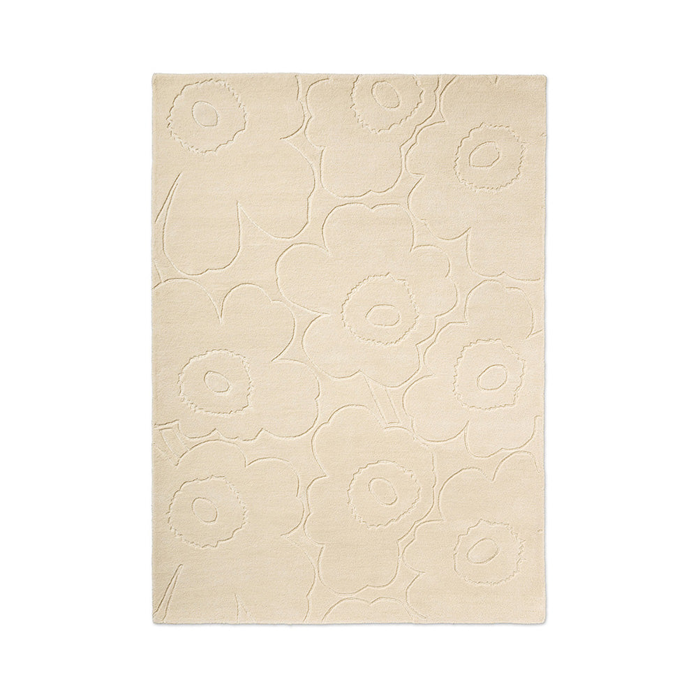 Marimekko Piirto Unikko Rug Natural White
