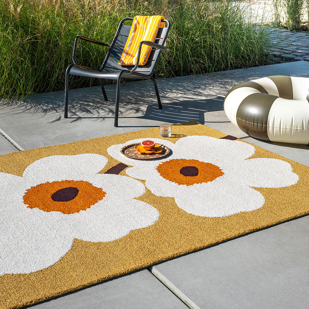 Marimekko Unikko Anniversary Outdoor Rug Honey