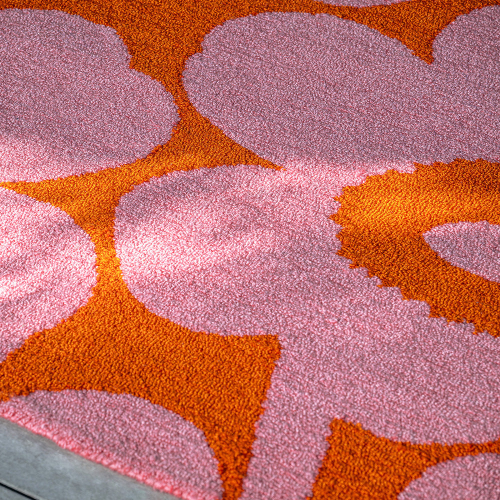 Marimekko Unikko Outdoor Rug Pink Orange