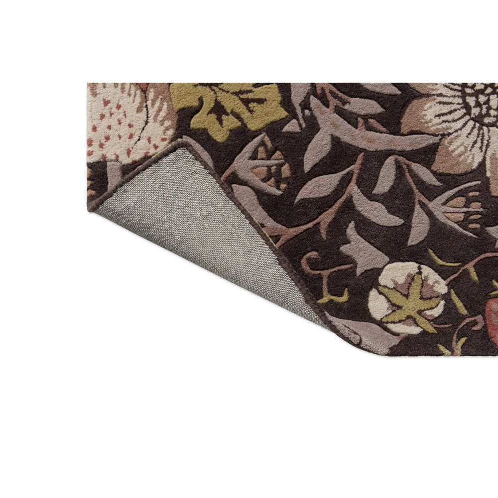 Morris & Co Strawberry Thief Rug Grape