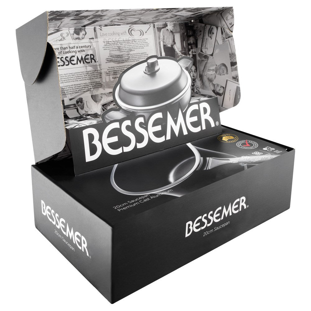 Bessemer Saucepan 20cm Black